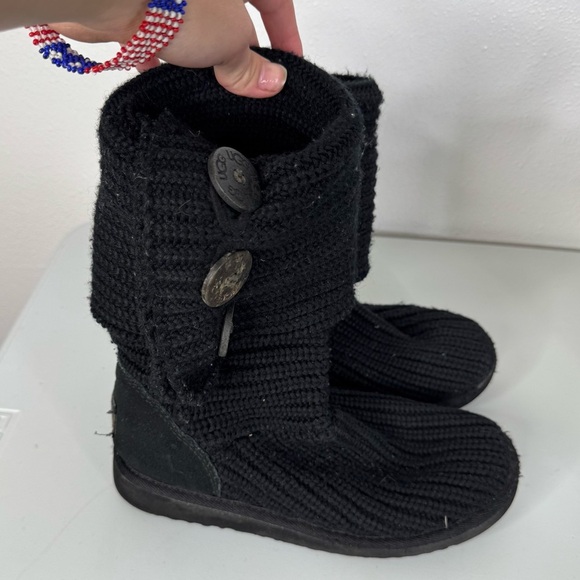 Ugg Classic Cardy Knit Boots Size 6 - Picture 1 of 7